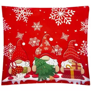 Декоративная подушка для гостиной декоративная подушка Рождественский мотив 40 х 40 см 22312, узор: Щелкунчик Ruhhy