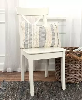 Декоративная подушка для поясницы в стиле бохо, 14 x 20 дюймов Rizzy Home, синий