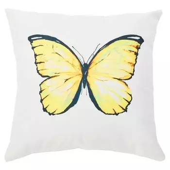 Декоративная подушка done. Butterfly, 45 см цвет gelb/wei