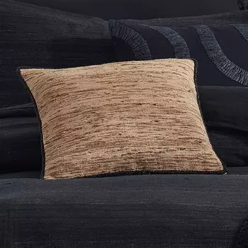 Декоративная подушка Donna Karan Home с перламутром, 16 x 16 дюймов, черный
