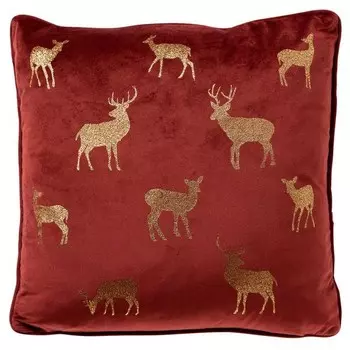 Декоративная подушка Dutch Decor Deer, 45x15x45 см цвет biking red