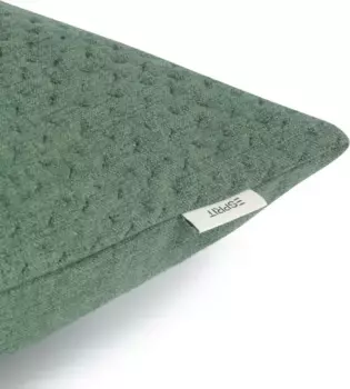 Декоративная подушка Esprit "Harp Structure" 45х45 см, цвет flaschengrn/grn/grasgrn + unifarben
