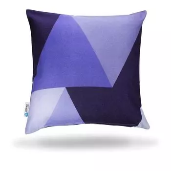 Декоративная подушка etrea из хлопка оригами синий 40 x 40 см - декоративный чехол без наполнителя подушки - стандартный чехол для дивана, гостиной, спальни - принт с обеих сторон и молния Etrea Himmlische Qualitt