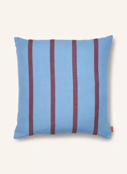 Декоративная подушка Ferm Living GRAND, 48x48 см, цвет hellblau/dunkelrot