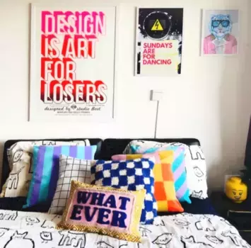 Декоративная подушка Gek op kussens!, цвет Bunt