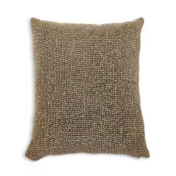 Декоративная подушка Global Views Bugle с бисером, 20 x 20 дюймов, серый