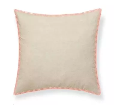 Декоративная подушка GYPSET, хлопок, 50 х 50 см, бежевый с серым краем TODAY