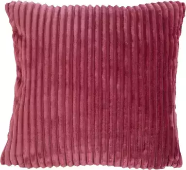 Декоративная подушка Gzze "декоративная подушка под вельвет", в тон пледу под вельвет, чехол на подушку с наполнителем, 1 шт 50х50 см, цвет beere + unifarben