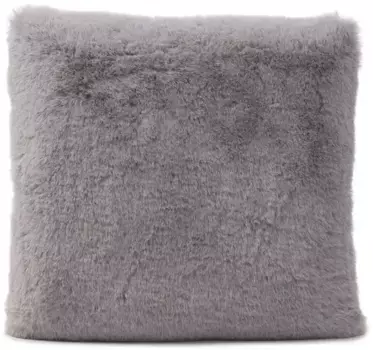 Декоративная подушка Gzze "подушка из искусственного меха" 60х60 см, цвет silberfarben + unifarben