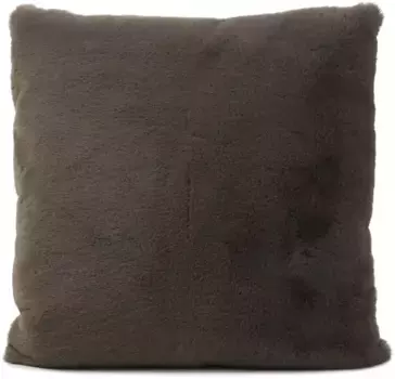 Декоративная подушка Gzze "подушка из искусственного меха" 40х40 см, серо-коричневый