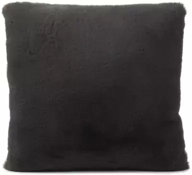 Декоративная подушка Gzze "подушка из искусственного меха" 40х40 см, цвет anthrazit + unifarben