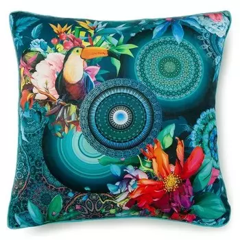 Декоративная подушка HIP Cailani, 48x48x10 см, синий