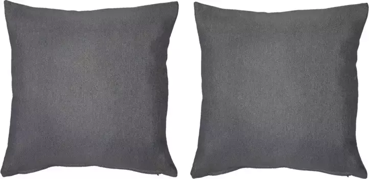 Декоративная подушка Home Basics "JOHN", на молнии 40х40 см, цвет anthrazit + unifarben