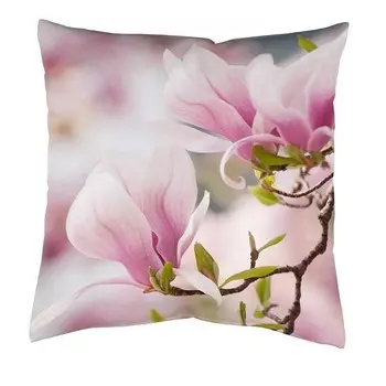 Декоративная подушка Home Wohnideen Magnolia, 50x50x1 см, роза