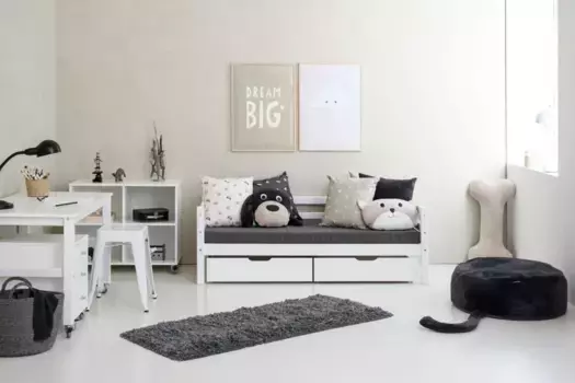 Декоративная подушка Hoppekids, серебряный