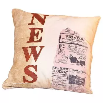 Декоративная подушка Interlink Likka, 45x12x45 см, разноцветный