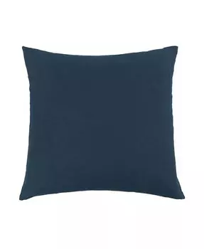 Декоративная подушка из 100% французского льна — 20 x 20 дюймов Bokser Home, синий
