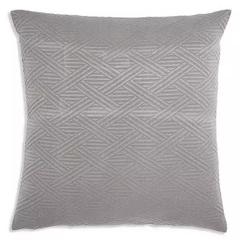 Декоративная подушка из хлопка с геометрическим узором Frette, цвет Gray