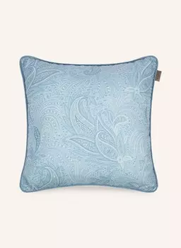 Декоративная подушка из льна ETRO Home, светло-голубой/белый