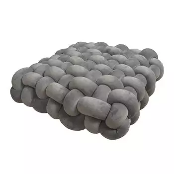 Декоративная подушка из полипропилена с хлопковым наполнителем из спандекса, ручная работа, подушка для сиденья стула, домашний декор-розовый Stuttg, серый