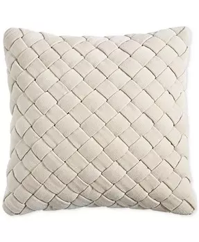 Декоративная подушка из синели, 18 x 18 дюймов, создана для Macy's Hotel Collection, синий