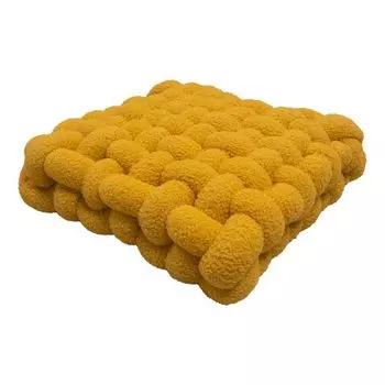 Декоративная подушка Эластичная Пушистая Мягкая трогательная шерпа Квадратный ткач Подушка для стула Подушка для сиденья Товары для дома-Розовый Stuttg, желтый