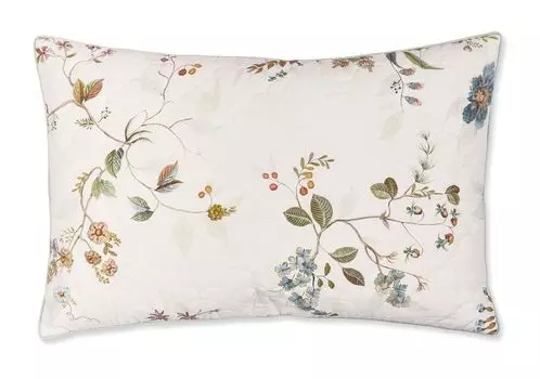 Декоративная подушка Kawai Flower, прямоугольная, 45х70 см, белая Beddinghouse