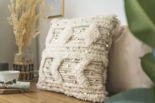 Декоративная подушка Kayoom "Bohist 425" 45х45 см, кремовый/хаки