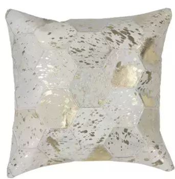 Декоративная подушка Kayoom "Spark Pillow" 45х45 см, слоновая кость/золотой