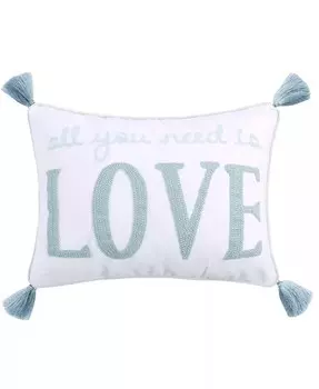 Декоративная подушка Lara Spa Love, 14 x 18 дюймов Levtex, белый