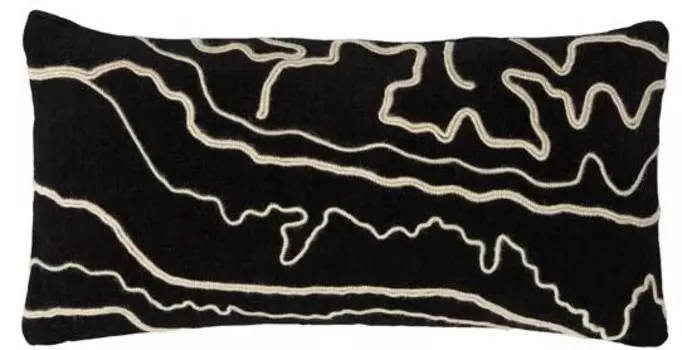 Декоративная подушка Light & Living CASTRO, 30x10x60 см, черный