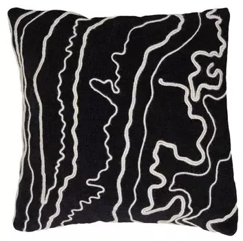 Декоративная подушка Light & Living CASTRO, 45x10x45 см, черный