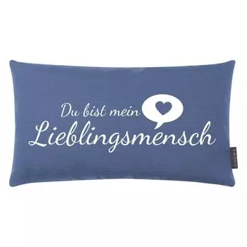 Декоративная подушка любимый человек 30 х 50 см, синяя Magma - Heimtex
