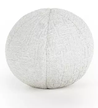 Декоративная подушка Maison de reve Happy Pill 13, 13x13x13 см цвет chenille-stoff - wei