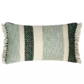 Декоративная подушка Malagoon Berber Streifen, 35x12x60 см, зеленый