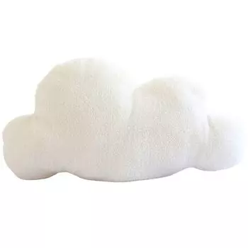 Декоративная подушка Милая удобная сенсорная подушка из полипропилена с хлопковым наполнителем для гостиной Диван в форме облака Подушка для ежедневного использования-белый, размеры: L Stuttg