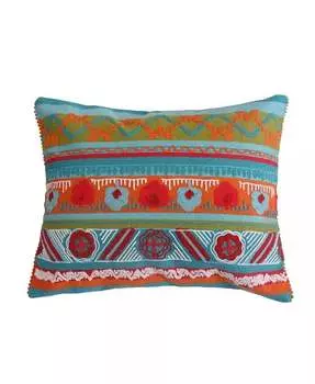 Декоративная подушка Mirage Crewel Poms, 14 x 18 дюймов Levtex, мультиколор