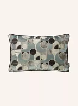 Декоративная подушка мираж из бархата с наполнителем из перьев, 40 х 60 см. Rohleder, серый