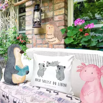 Декоративная подушка Mr. & Mrs. Panda, белый