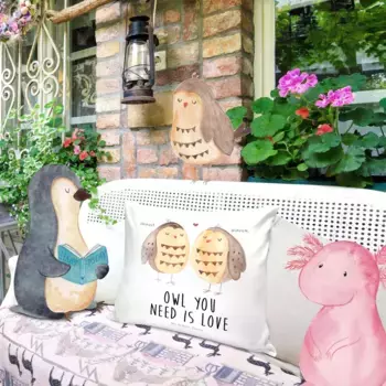 Декоративная подушка Mr. & Mrs. Panda, белый