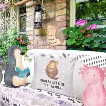 Декоративная подушка Mr. & Mrs. Panda, серый