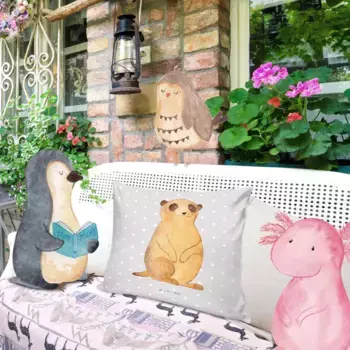 Декоративная подушка Mr. & Mrs. Panda, серый