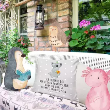 Декоративная подушка Mr. & Mrs. Panda, серый