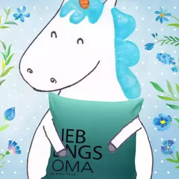 Декоративная подушка Mr. & Mrs. Panda, синий