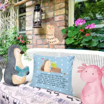 Декоративная подушка Mr. & Mrs. Panda, синий