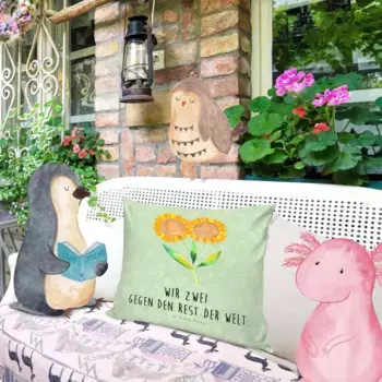 Декоративная подушка Mr. & Mrs. Panda, зеленый