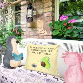 Декоративная подушка Mr. & Mrs. Panda, желтый