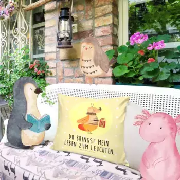 Декоративная подушка Mr. & Mrs. Panda, желтый