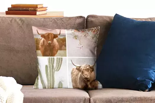 Декоративная подушка MuchoWow, цвет Bunt