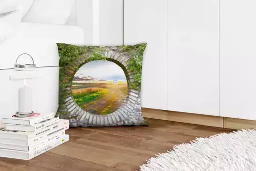 Декоративная подушка MuchoWow, цвет Bunt